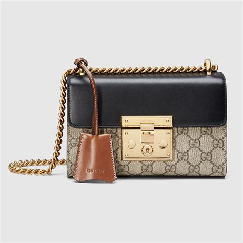 gucci padlock shoulder bag|genuine Gucci padlock bag.